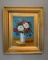 J..?, Flowers In White Vase, Oil On Canvas, Framed