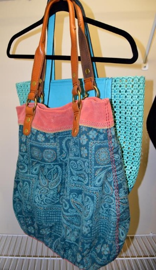 Lot of 2 Turquoise Bags