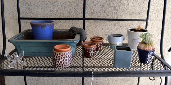 Lot of Small Ceramic Planters