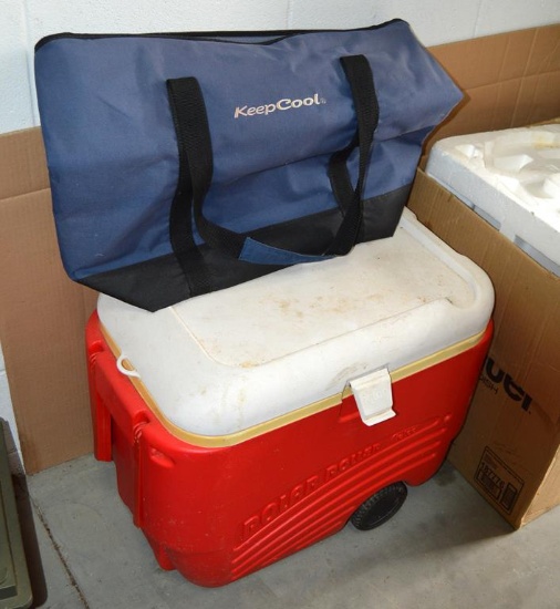 Polar Roller Plastic Cooler & KeepCool Cooler Tote