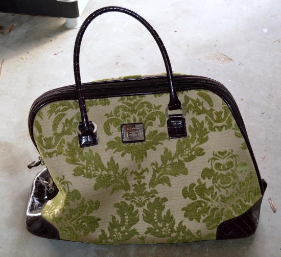 Liz Claiborne Green Tapestry Bag