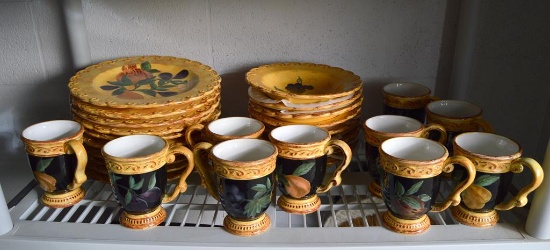 Set of Raymond Waites “Pompeii” Dishes, Dishwasher & Microwave Safe