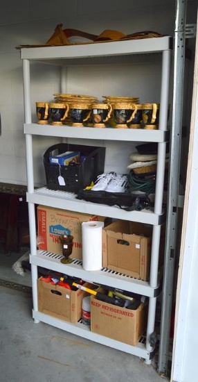 Plastic Utility Shelf (Items On And Around Shelf Not Included)