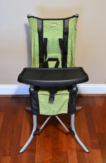 Green Fabric Folding Junior Chair by Evenflo