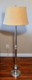 Contemporary Chrome Finish Metal Floor Lamp