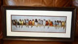 Contemporary Art Print, “Bird Perch”  By Hector Giacomelli, Framed