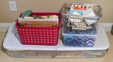 Lot of Christmas Wrapping Supplies: Paper, Bags, Ribbons, Etc
