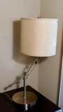 Adjustable Brushed Chrome Metal Lamp
