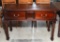Contemporary Mahogany Handcrafted Two-Drawer Console Table
