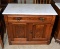 Antique 20th C. Marble Top Walnut Washstand