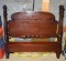 Vintage Rosewood Pineapple Full Size Bed, w/ Metal Frame Lots 180-182 Matching Set