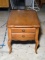 Vintage Maple & Cherry 1 Drawer Side Table