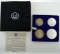 Set 4 Canadian 1976 Montreal XXI Olympics Uncirculated Sterling Silver Coins 1-4, Series I Geographi