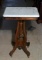 Antique Marble Top Small Stand, Caster Feet