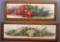 2 Old Floral Paul De Longpre Prints In Vintage Tiger Maple Frames