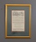 Antique Misc Sheet Print “The Chace”, Framed