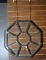 Octagonal Metal and Glass Decorative Hanging Panel