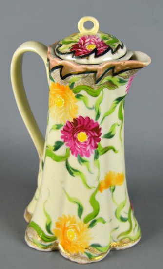 Vintage Japanese Handpainted Chocolate Pot