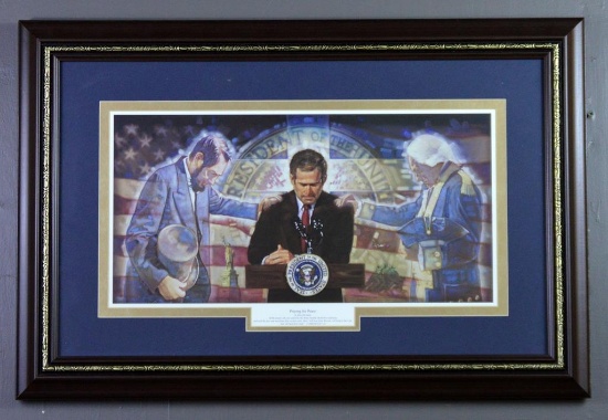 Don DiCianni Print “Praying For Peace” II Chronicles 7:14, Framed