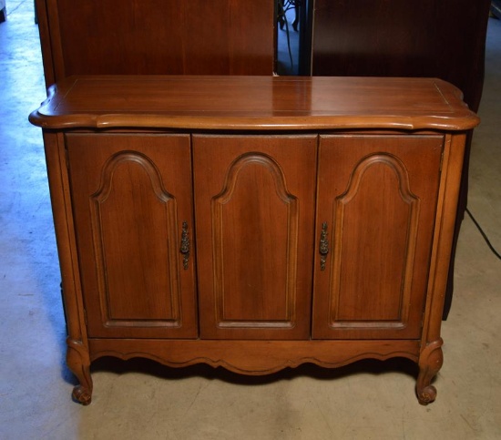 Vintage Cherry Console Cabinet