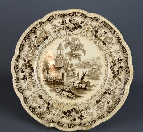 Antique Celtic China “Venetian Scenery” Plate
