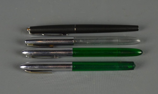 Lot of 4 Vintage Fountain Pens: Sheaffer's F, Sheaffer's 305, Sheaffer's 304, Parker