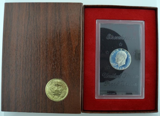 1972S Eisenhower Proof Dollar In Mint Packaging