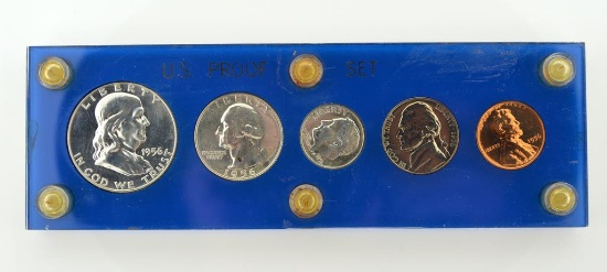 1956 US Proof Set: 5 Total Coins, 3 Silver Coins