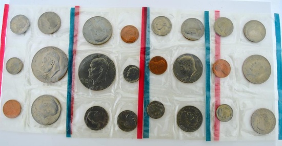1978 & 1979 Uncirculated Mint Coin Sets: 1978, 1978D, 1979, 1979D