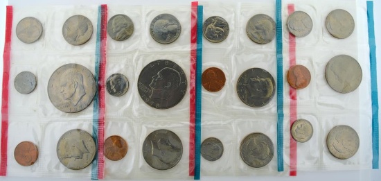 1978 & 1979 Uncirculated Mint Coin Sets: 1978, 1978D, 1979, 1979D