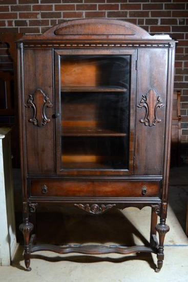Antique 20th C. China Cupboard