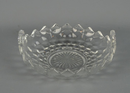 Fostoria American Lady 8.5 Inch Handled Low Bowl