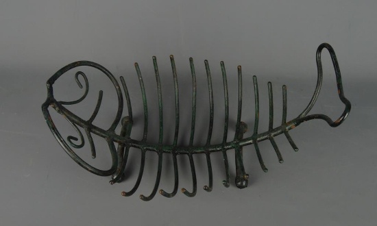 Fish Skeleton Wrought Iron Centerpiece Bowl