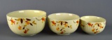 Hall's China “Autumn Leaf” Nesting 3 Bowl Set