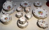 4 Placesettings Set of Noritake “Dresala” China + Serving & Extra Pieces, Total of 43 Pieces