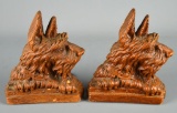 SirocoWood Terrier Dog Bookends