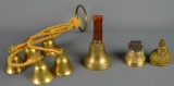Lot of Old Brass Bells