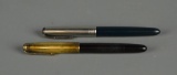 Two Vintage Parker “51” Fountain Pens, Pump Fill