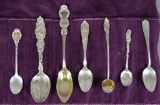 Lot of 7 Sterling Silver Spoons AS Shown: