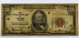 Circ. Federal Reserve Bank Note $50 Fifty Dollars 1929 Chicago  #1880G, Condition As Shown