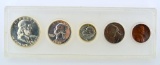 1955 US Proof Set: 5 Total Coins, 3 Silver Coins