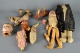 Lot of Antique Broken Toys / Dolls As Shown
