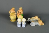 Three Pairs Of Vintage Porcelain Baby or Cupid Figurines