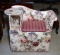 Floral Upholstered Telephone Seat
