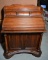 Handsome Hooker Cherry Small Roll Top Desk w/ Storage Compartments On Both Sides