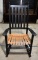 Black Painted Wood Porch Rocking Chair, Lots 33-35 Match