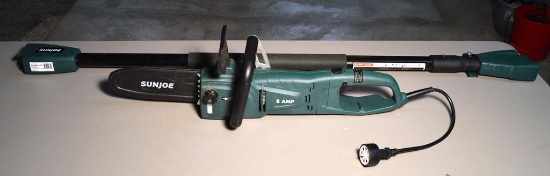 SunJoe 8 inch 8 amp 2 in 1 Electric Pole Saw + Chain Saw, Model SWJ806E-HTG