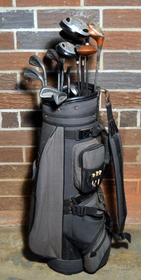 Confidence Grey Golf Club Bag, Wilson Clubs, Vectra / Golden Bear Drivers