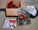 Lot of Misc Christmas Decorations and Lights, Christmas Cards, Etc.