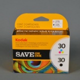 New In Box Kodak TriColor and Black #30 Ink Cartridges Multi Pak